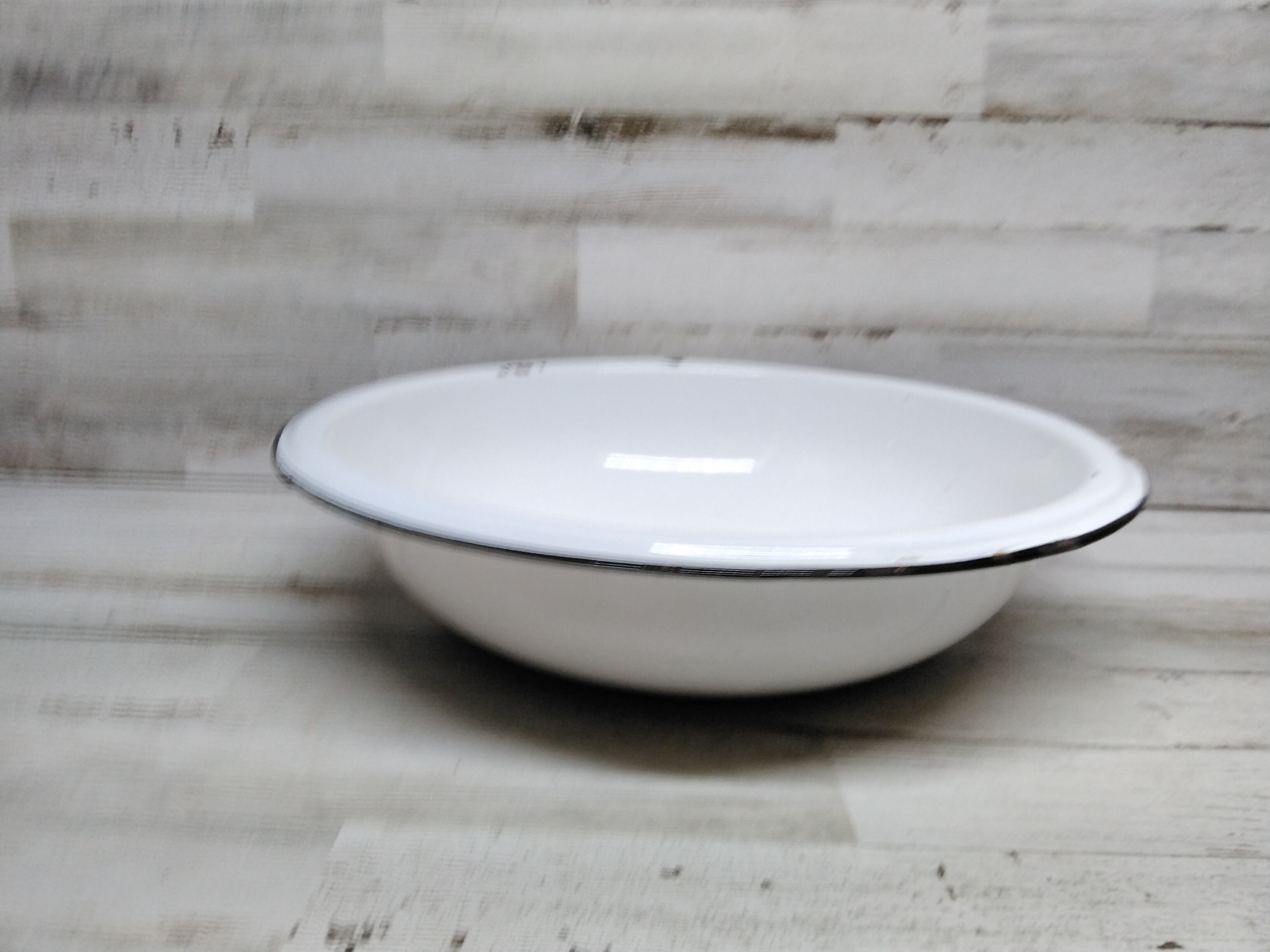 Enamel Dish Pan / White Enamelware Dish Pan / Farmhouse Etsy