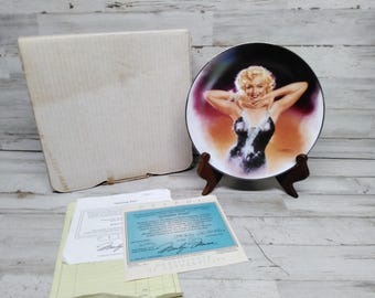 Placa coleccionable Delphi n.° 9618A de Marilyn Monroe, edición limitada, 1993, "Shing Star"