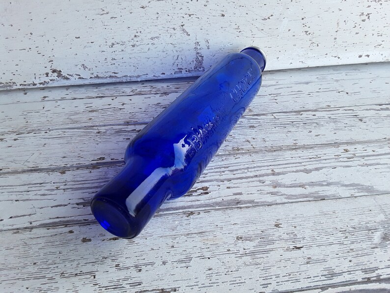 Cobalt Blue Baker's Choice Glass Rolling Pin Etsy