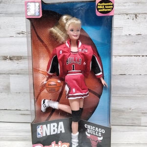Vintage 1998 NBA Chicago Bulls Basketball Barbie Doll