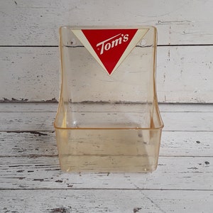 Vintage Advertising Display General Store Counter Tom's Peanuts Product Display Rack