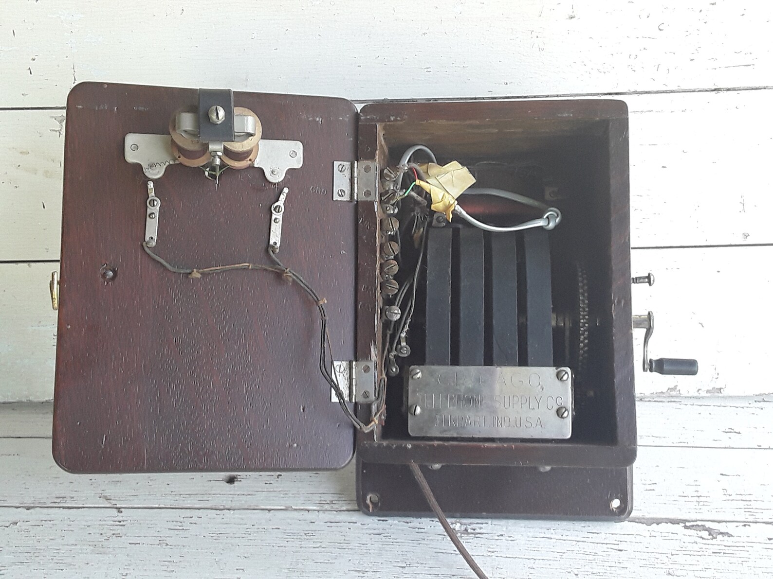 Chicago Telephone Ringer Box With Kellogg Candlestick Etsy