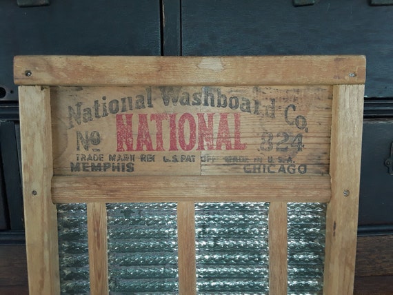 アメリカヴィンテージ　ウォッシュボード Vintage National Wash Board Co. Chicago, Memphis, 1940's