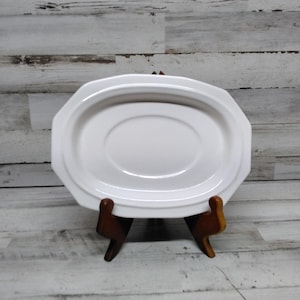 Pfaltzgraff Gravy Boat Plate / Plate for Gravy Boat / White Heritage Pfaltzgraff