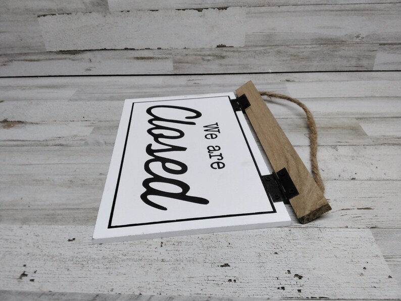 Wooden Hanging Open/closed Sign / Open/ Closed Sign / - Etsy