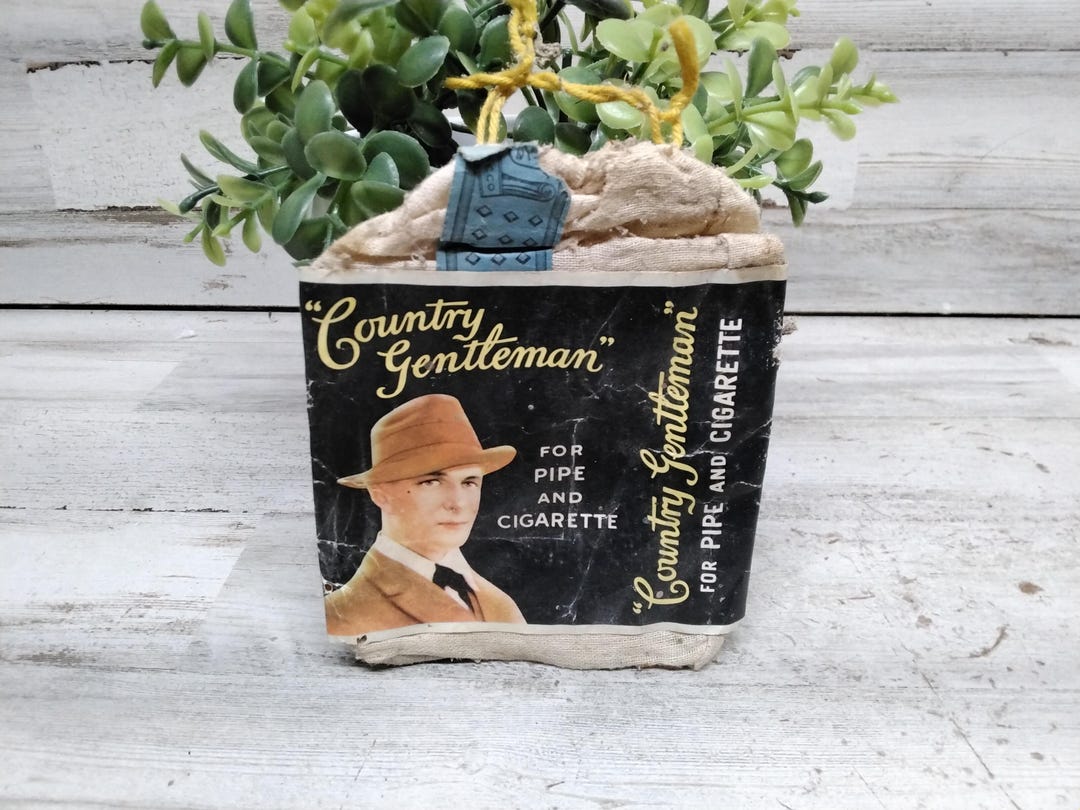 Vintage County Gentleman Tobacco Sack, Depressiom Era