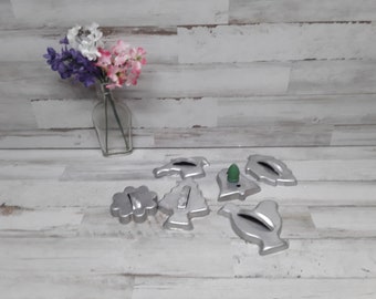 Aluminum Cookie Cutters  / Set of 6 Cookie Cutters  / Cookie Cutter Collector