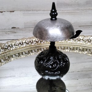 Antique Front Desk Bell / Hotel Service Bell. / Cast Iron/ Steel Service Bell / Lobby Bell image 6