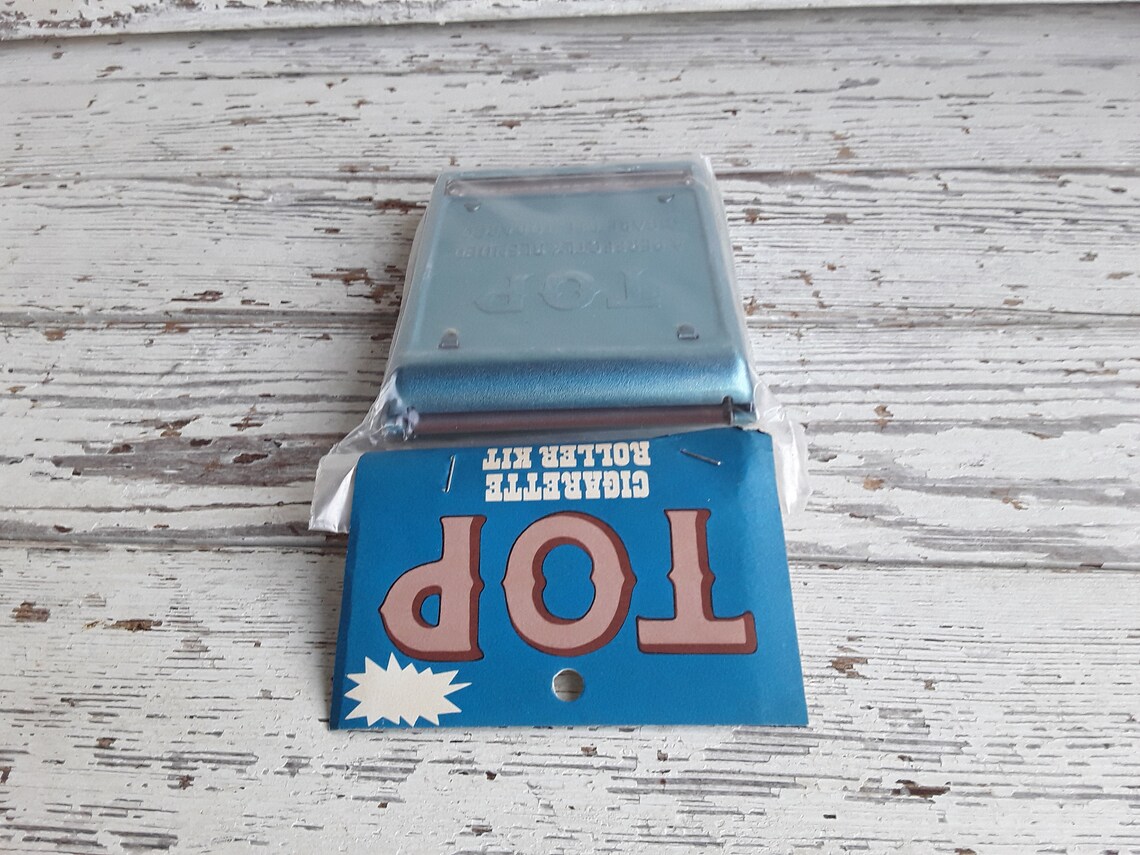 Antique Top Cigarette Rolling Machine NOS Vintage Blue Top Etsy