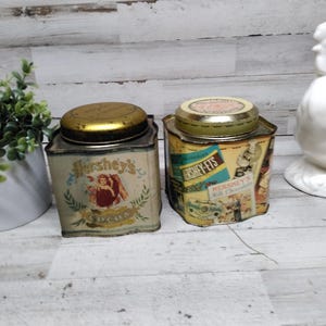Vintage Advertising Candy Tins. / Vintage Candy Tins. / Vintage Candy Advertising Tins / Bristol Ware Advertising Tins