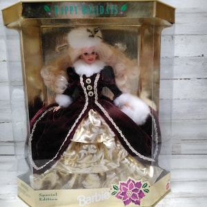 Vintage 1996 NOS Happy Holidays Barbie Doll Special Editon  / NOS Vintage Barbie Dolls  / Vintage Collectable Barbie