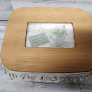 Longaberger 2002 Mothers Day Basket Liner / Protector Liner / Picture Frame Lid & Tie On / Dresden, Ohio 2022 image 5