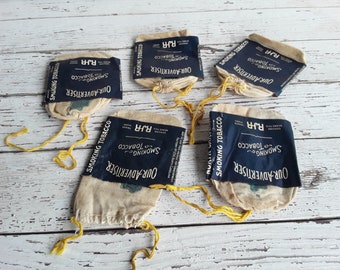 our advertiser smoking tobacco Vintage RJ Reynolds Our Advertiser Smoking Tobacco Pouch Bags, .R.J.  Reynolds Tabacco Co., Winston- Salem, N.C., Lot of 5 Tabacoo Pouch /