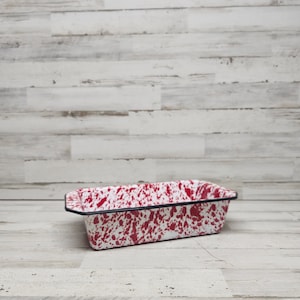Rode Splatter Ware broodvorm