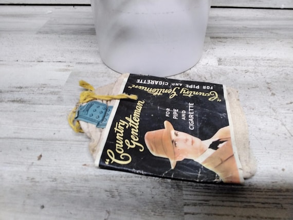 Vintage County Gentleman Tobacco Sack, Depressiom Era