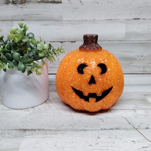 Vintage Halloween Candy Bucket, Jack O Lantern, JOL, Trick or Treat Pail , Blow Mold, Halloween Decor