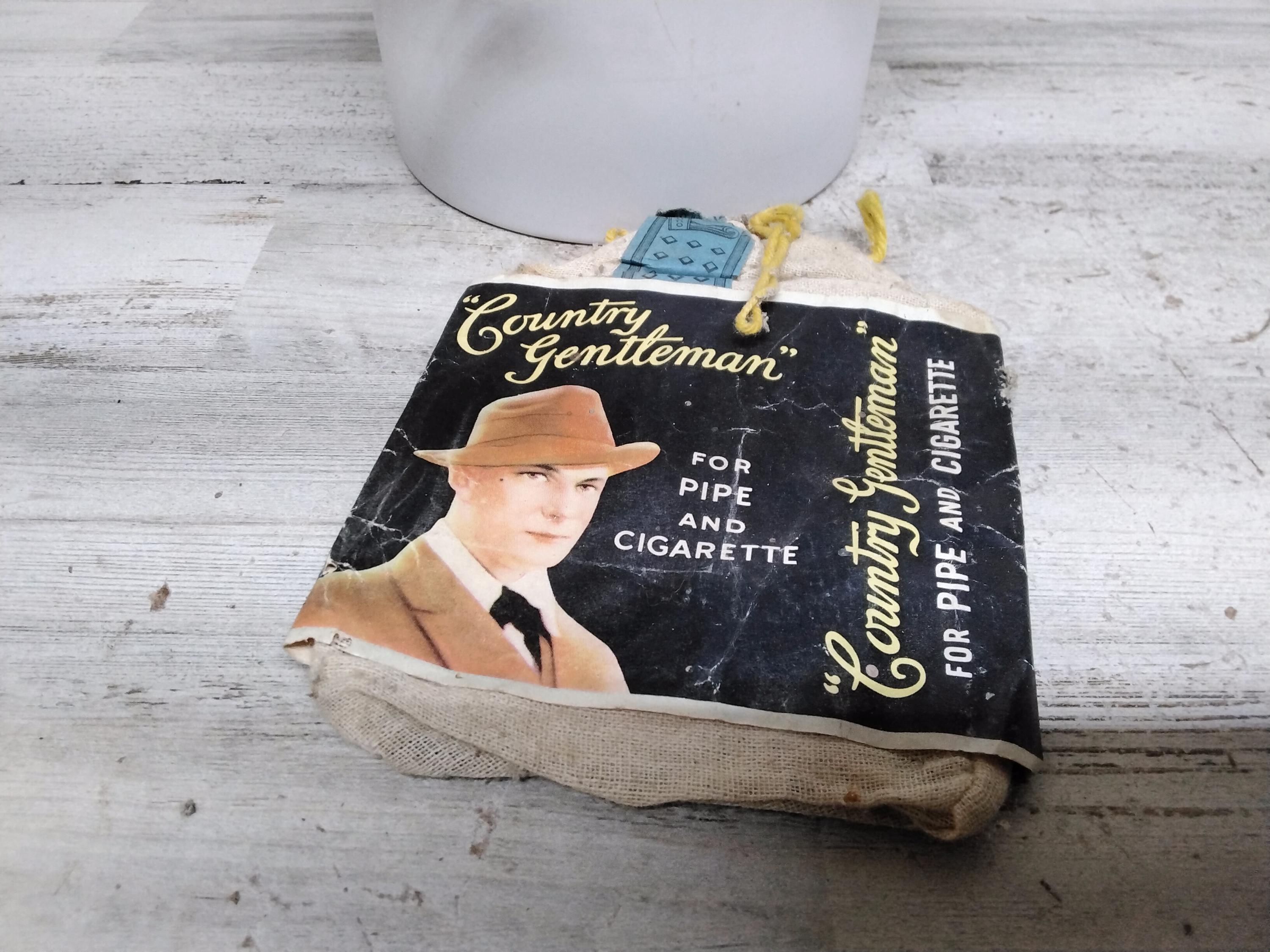 Vintage County Gentleman Tobacco Sack, Depressiom Era