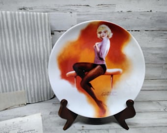 Plato coleccionable vintage de Marilyn Monroe de 1992 / Edición limitada / "Mi corazón pertenece a papá" n.° 2523A