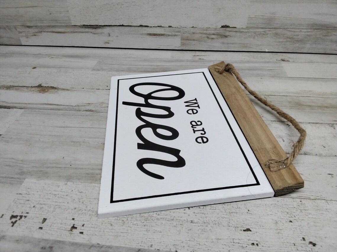 Wooden Hanging Open/closed Sign / Open/ Closed Sign / - Etsy