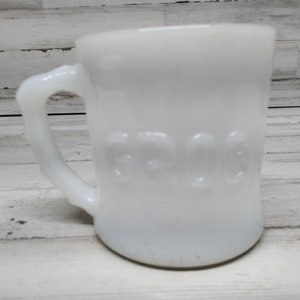 Vintage Fire King Grog Milk Glass Mok - Comics Mok Fire King Mok Grog Mok 1950 Mok
