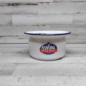 Vintage Federal Baby Caro vaso smaltato