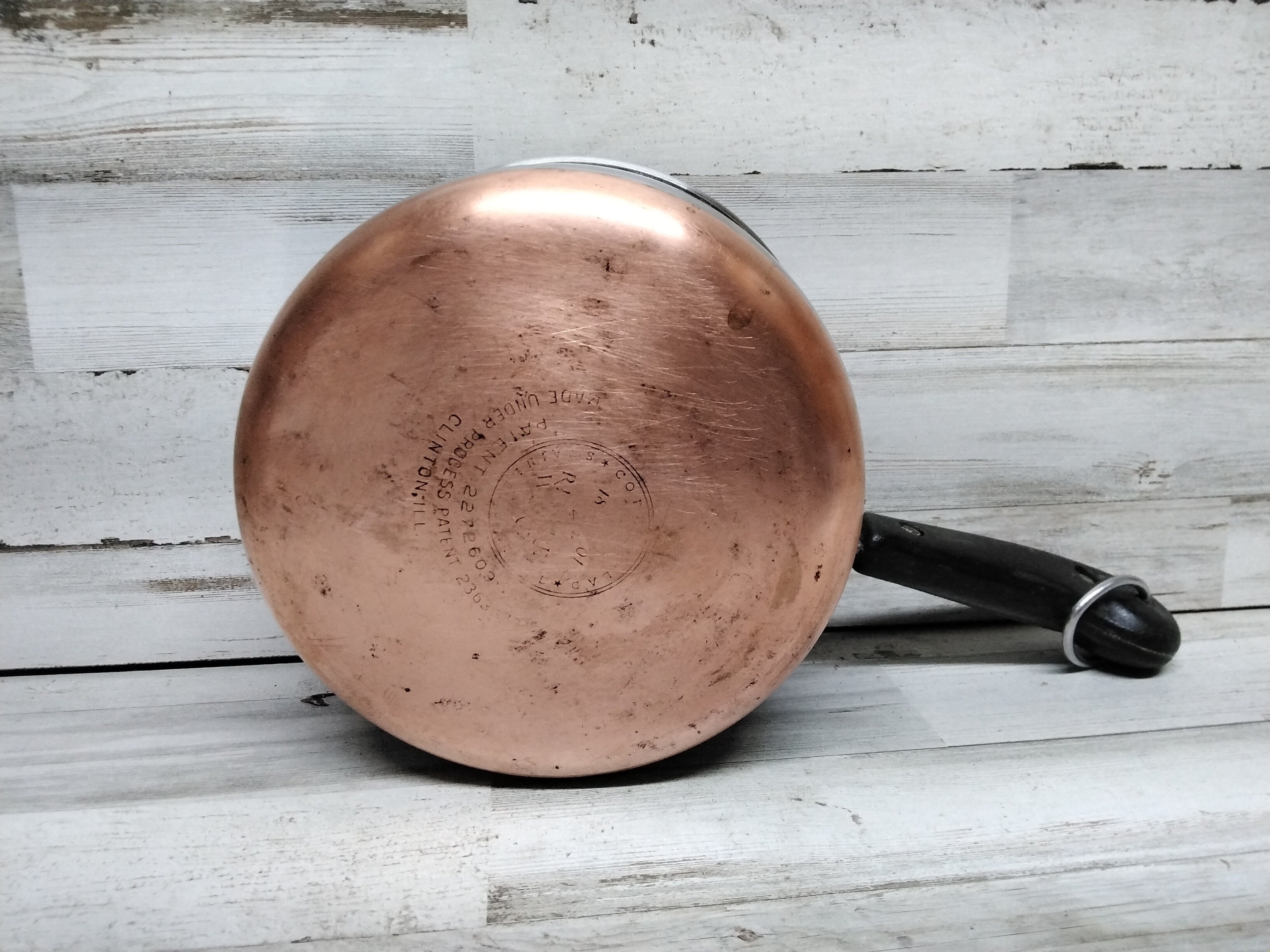 Revere Ware 1 Quart Sauce Pan / Copper Bottom Pot / 1901 Revere Ware Small  Sauce Pan / Clinton, Illinois 