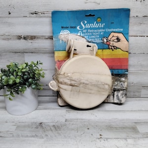 Vintage Retractable Clothesline - Etsy