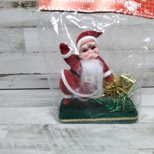 Santa Decor  / NOS Christmas Decor  / Tier Tray Decor  / Vintage Christmas Decor