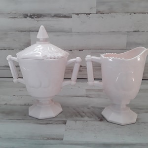 Vintage Jeanette Pink Shell Creamer and Sugar Set