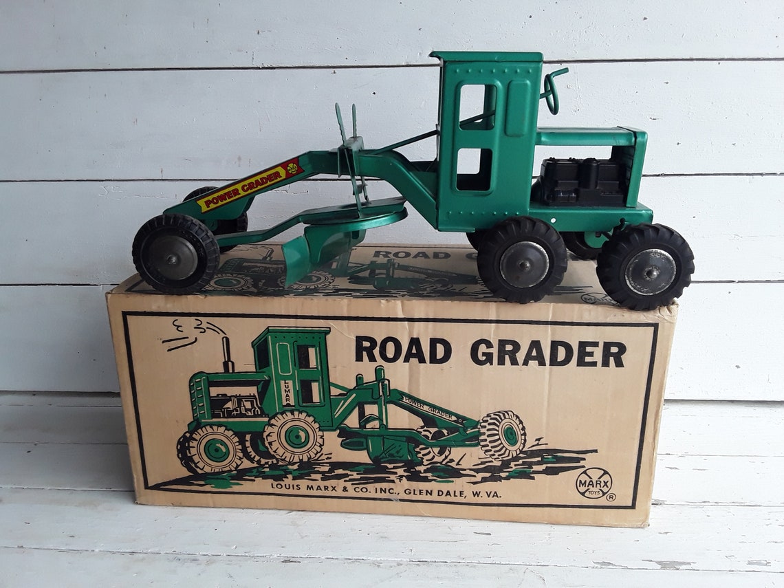 Vintage Louis Marx & Co. Road Grader Vintage Marx Toys With Etsy