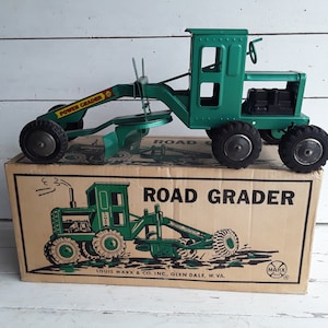 Vintage Louis Marx & Co. Road Grader Vintage Marx Toys with Original Box