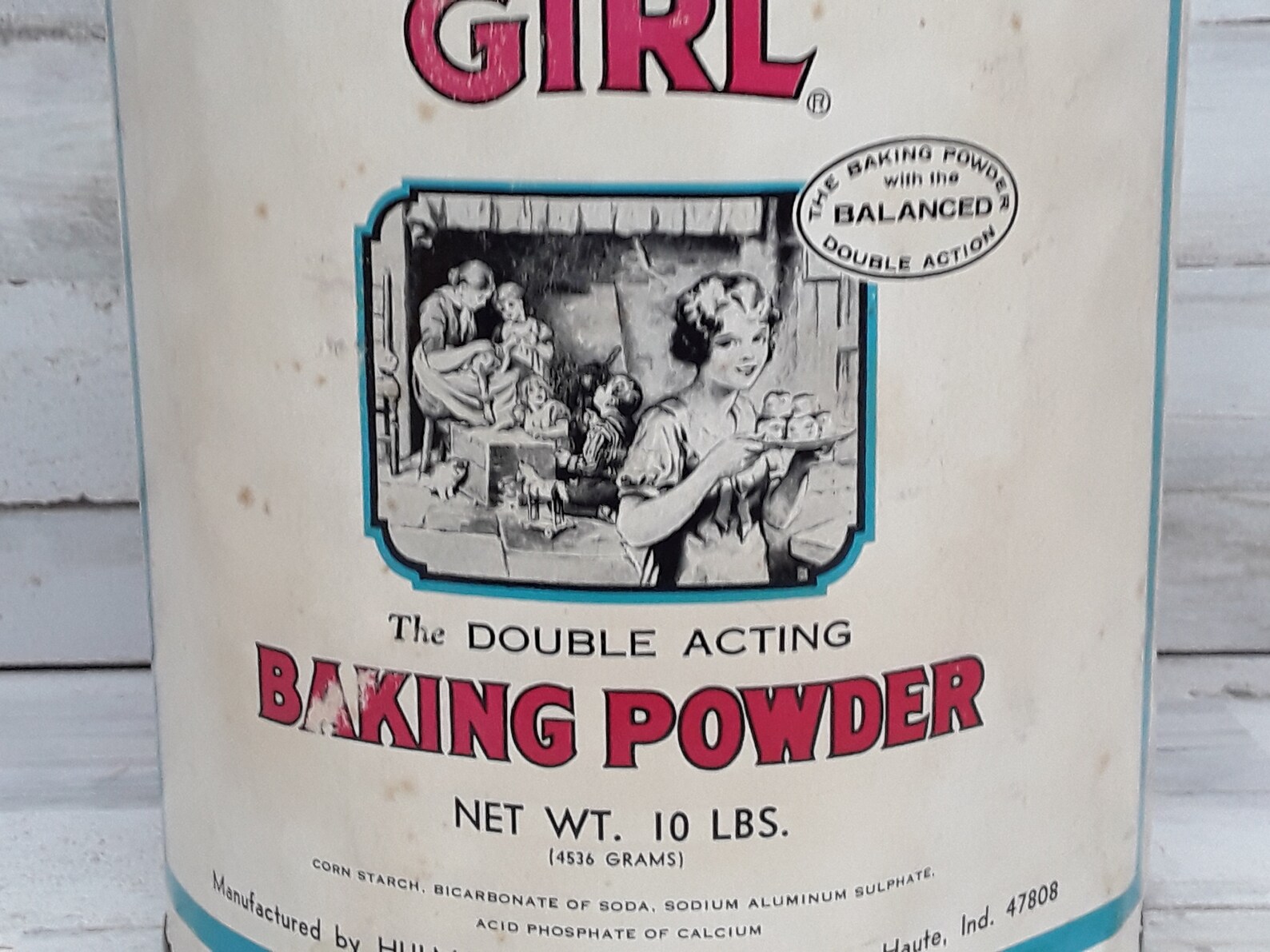 Vintage Clabber Girl Tin Can Clabber Girl Baking Powder Tin Etsy