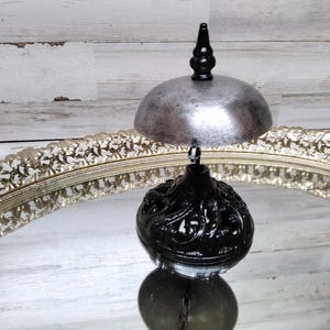 Antique Front Desk Bell / Hotel Service Bell. / Cast Iron/ Steel Service Bell / Lobby Bell image 5