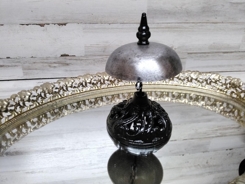 Antique Front Desk Bell / Hotel Service Bell. / Cast Iron/ Steel Service Bell / Lobby Bell image 5