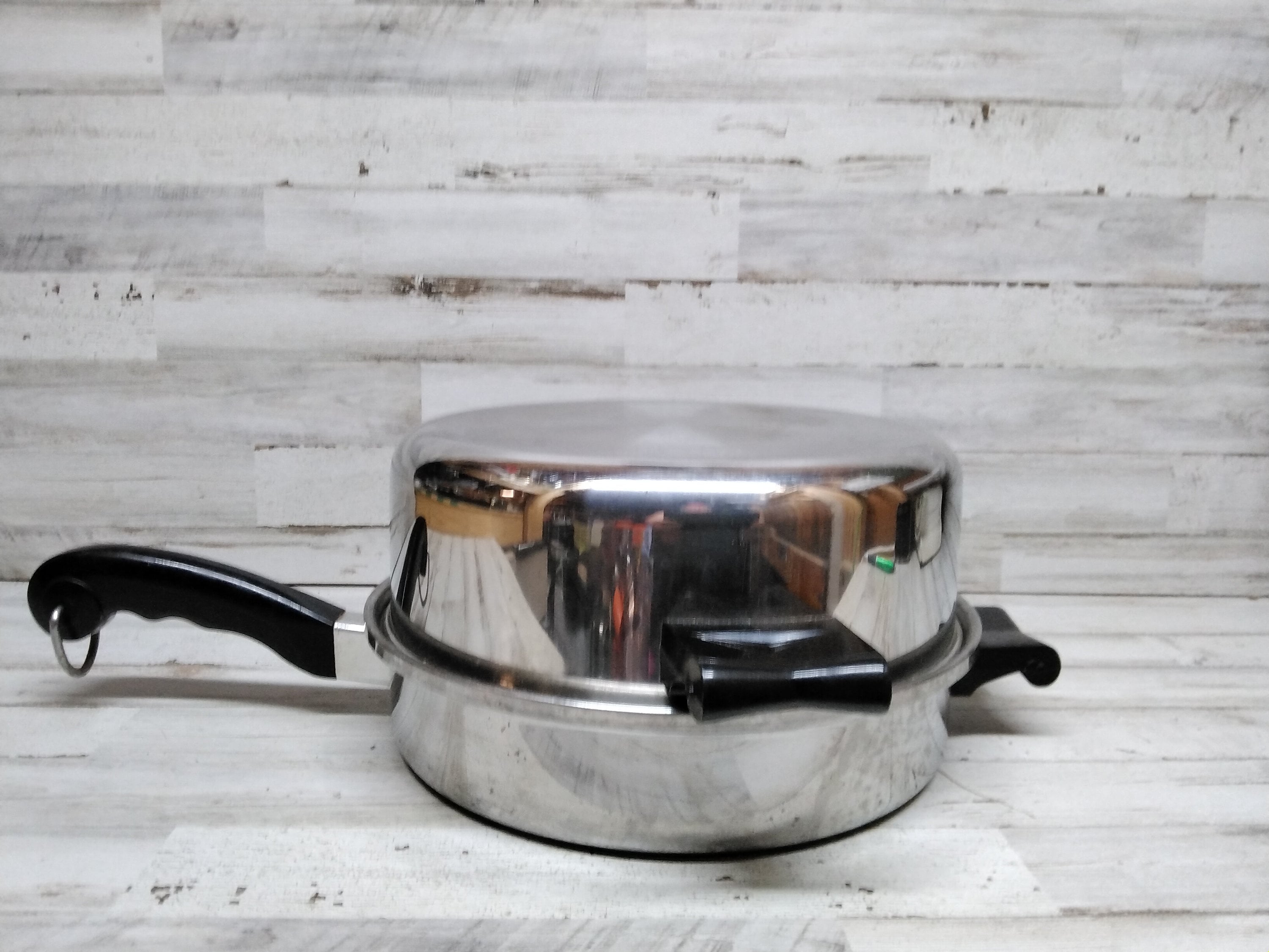 Saladmaster Tri-Clad Stainless Steel Oil Coir Electric Skillet Vintage  Cookware -  Log Cabin Decor