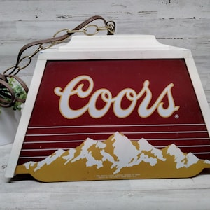 Lámpara de bar vintage Coors Mountain Beer Bar para el hogar. / Decoración para cueva de hombre / Decoración para sala de billar / Lámparas para cerveza