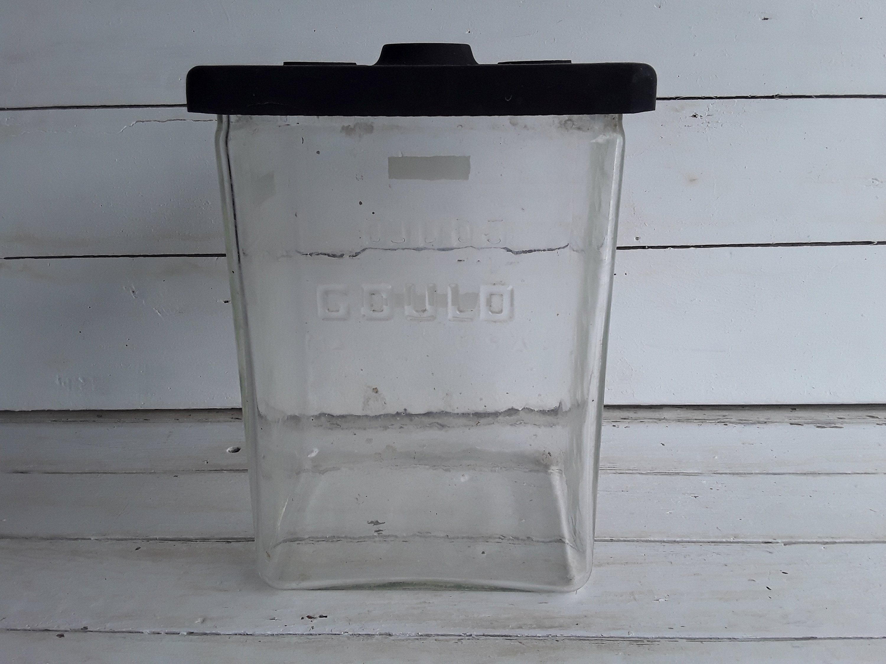 Antique Rare Gould Glass Automotive Battery Box With Lid Etsy