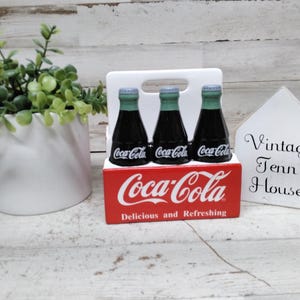 Vintage NOS Coca Cola servetthållare / Patriotisk Coca-Cola-dekor / Självständighetsdagen-dekor / Samlarbara kakburkar