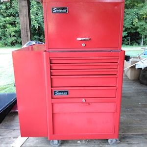 Vintage 1973 Snap-On Roll Cabinet and Top Chest. / Kenosha,  Wisconsin. / Vintage Snap-On Tool Boxes / Pick Up Only