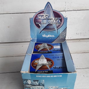 Star Trek la prossima generazione Stagione cinque Skybox Trading Cards Stagione 5 Cinque La collezione di episodi 1996 NOS 43 Pacchetti