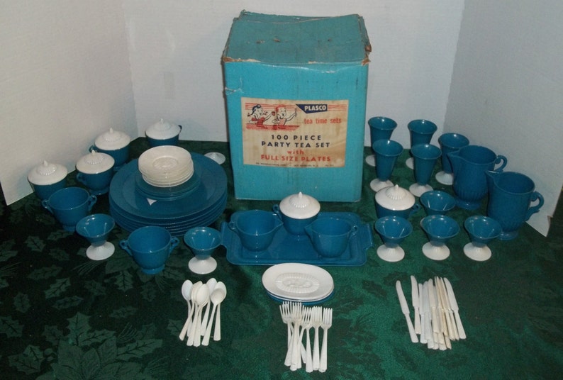 PLASCO USA Tea Time Sets 100 Pieces