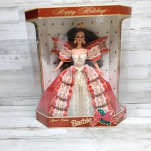 Vintage 1997 Happy Holidays Barbie Puppe von Mattel NOS