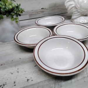 Vintage Set of 4 Buffalo China Restaurant Serving Bowls. / Restaurant Ware. / Small Serving Bowls Buffalo China