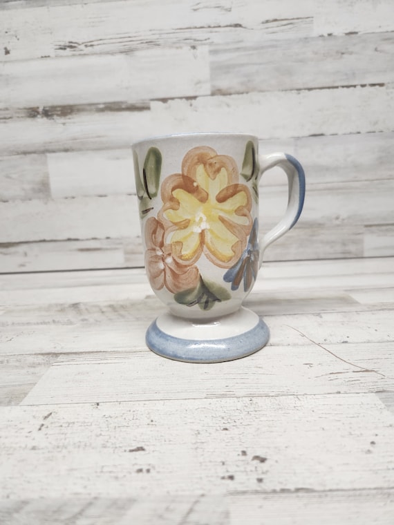 Louisville Stoneware Pedestal Mug  / Louisville Kentucky Stoneware  / Collectable Pottery