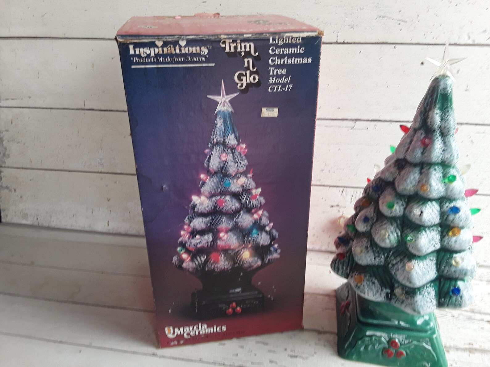 Vintage Electric Ceramic Christmas Tree With Multicolor Bulbs Etsy