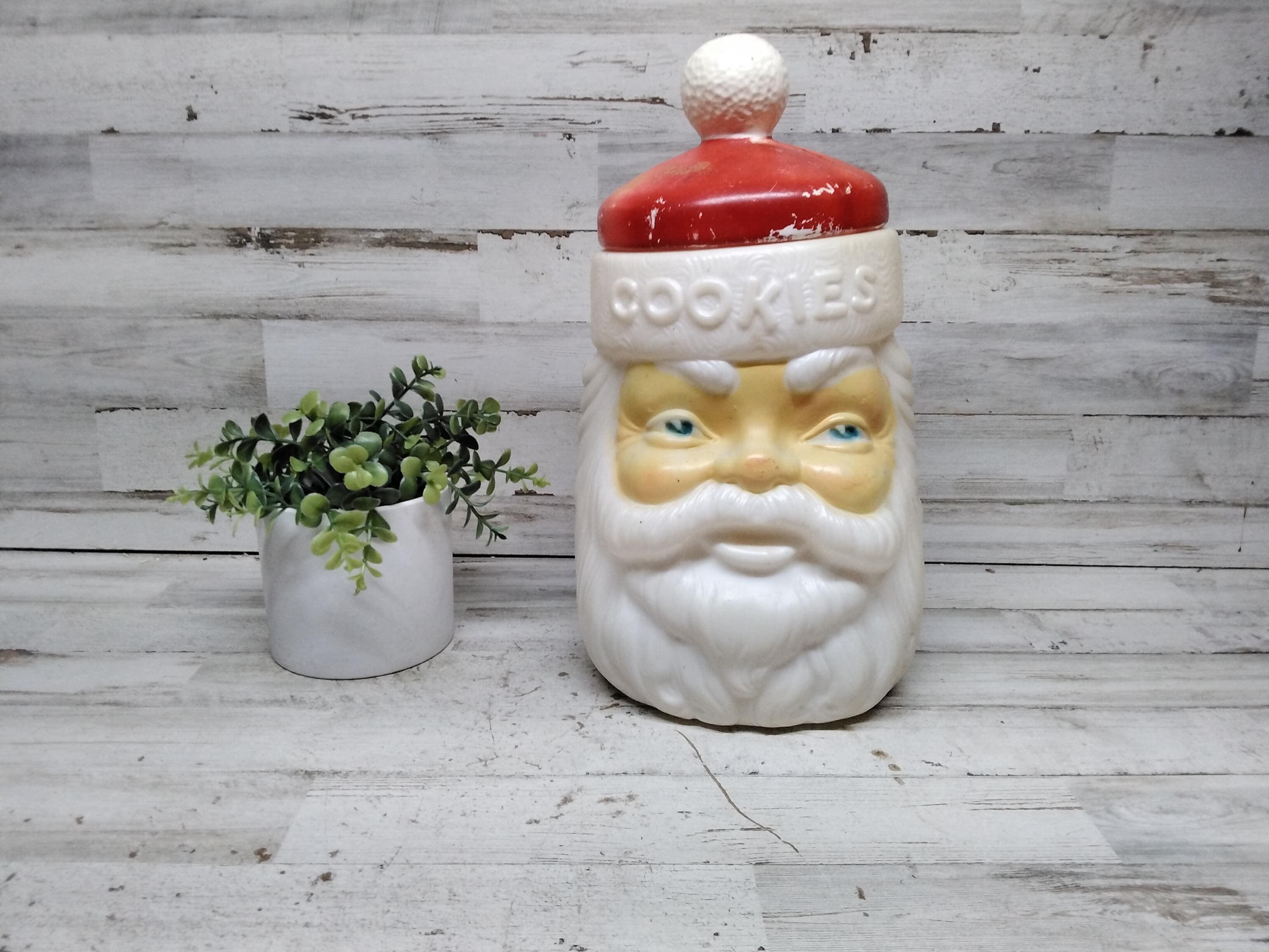 Empire Santa Cookie Jar - Etsy