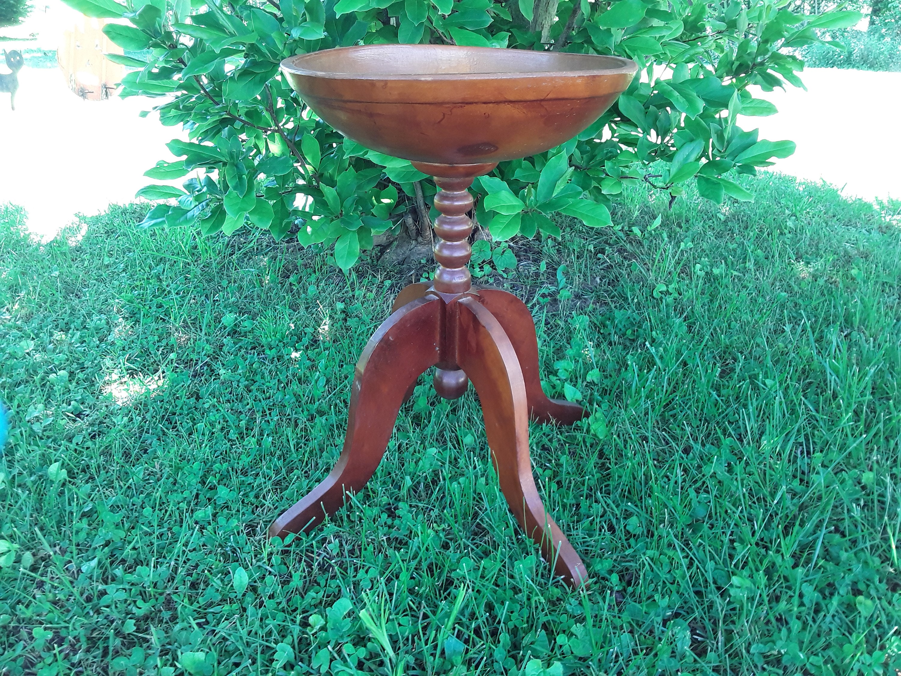 Antique Wooden Dough Bowl on Legs / Wooden Dough Bowl / Etsy