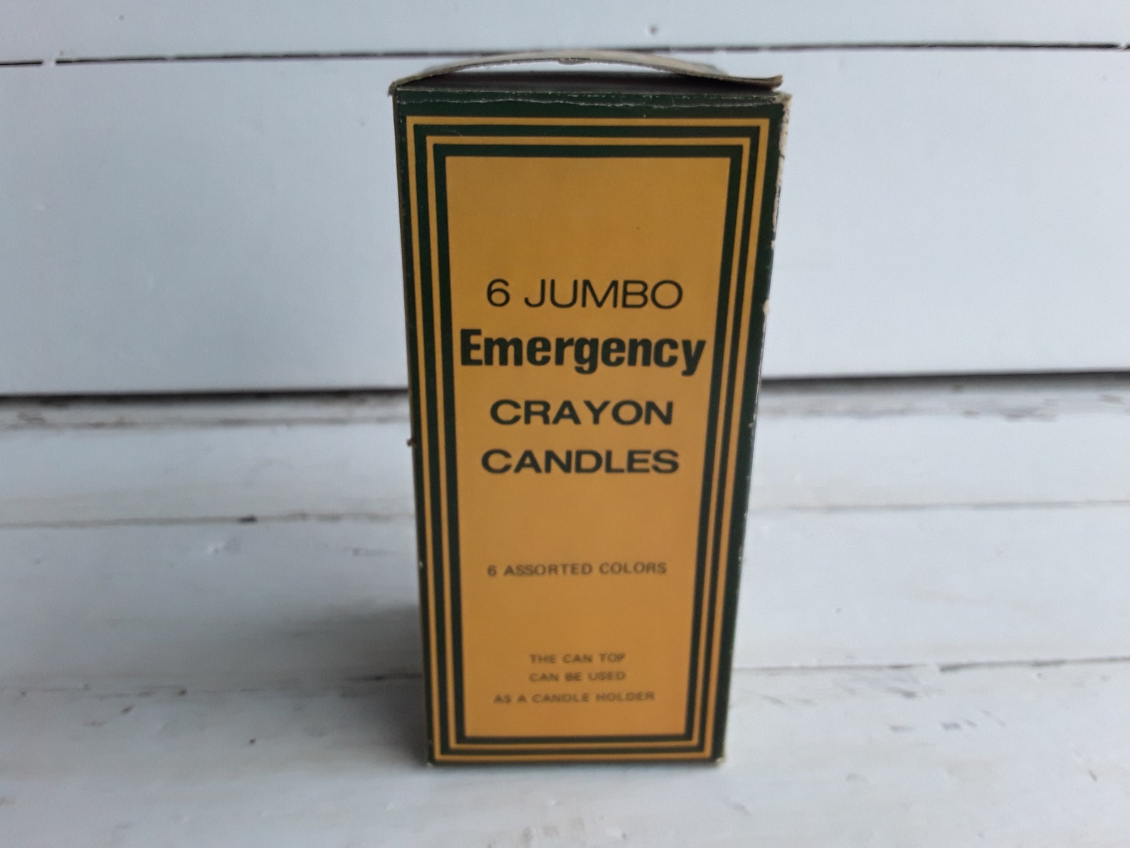Jumbo Emergency Crayon Candle Tin with Original Box 1970s Etsy