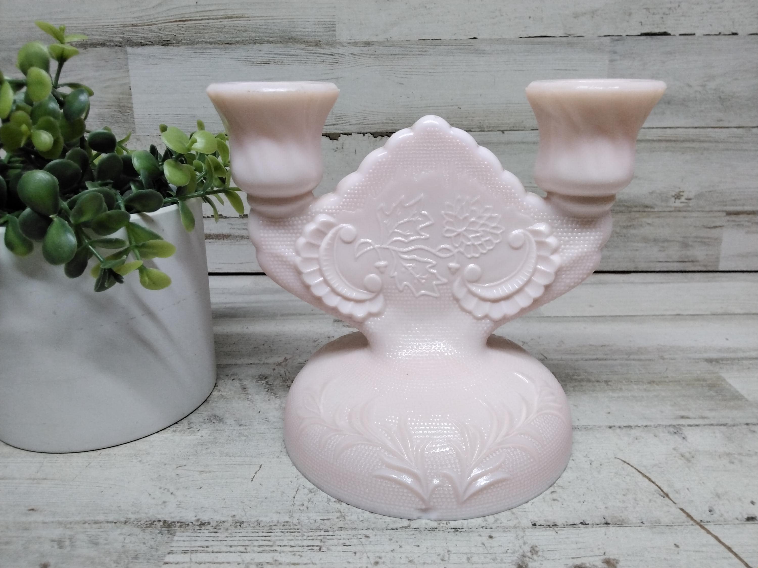 Jeanette Pink Milk Glass - Etsy