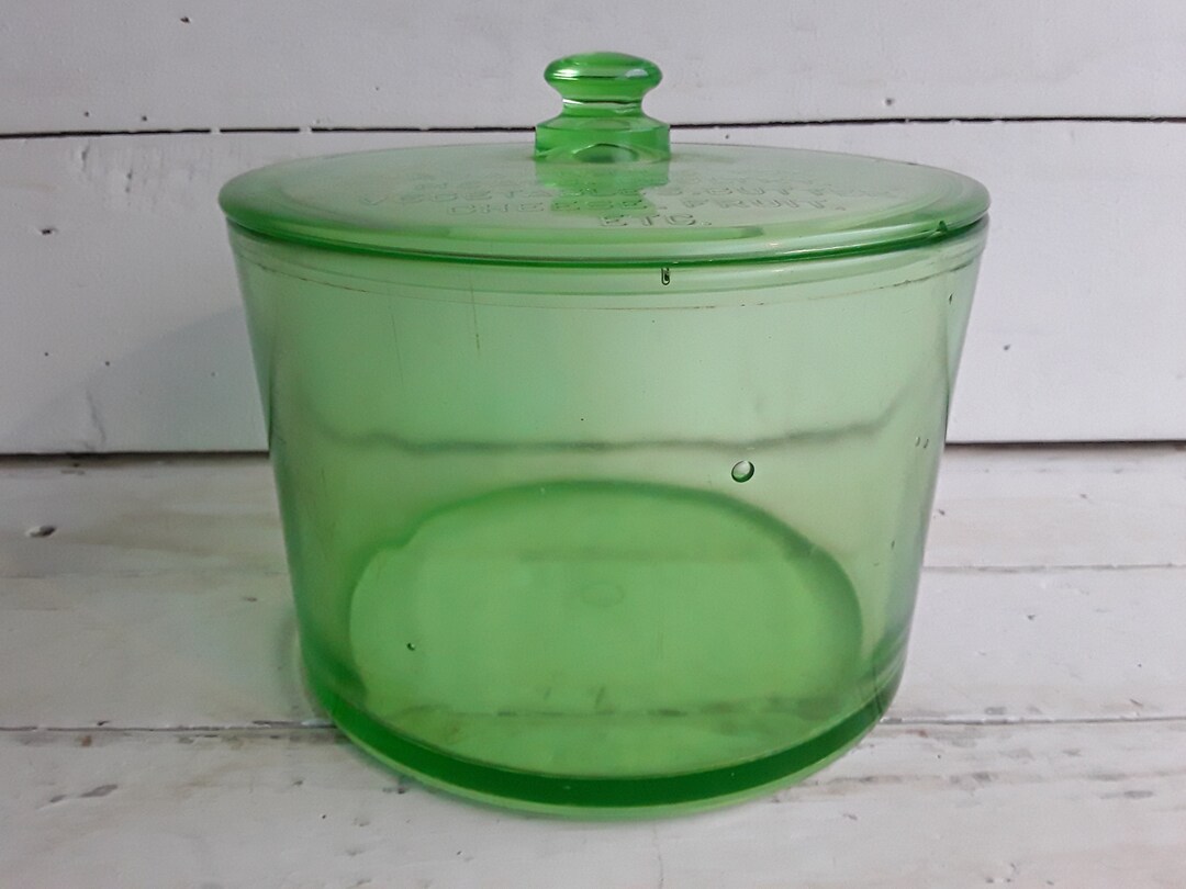 Rare Antique Green Sanitary Refrigerator Jar - Etsy